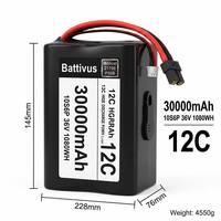 Batterie authentique Molicel P50B 36V 30000mAh 10S6P haute puissance, résistante aux basses températures (-40°C), pour planches de surf électriques (eFoil) marines