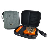 BRN BRN-894 EVA Water Resistant Hardcase for Thumb Piano and 17 Keys with Zipper Closure-Special Purpose Storage Bag