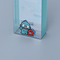 Boîte d'emballage en plastique PET transparent recyclable, pliable sur mesure avec logo pour aliments pour bébés et chewing-gum