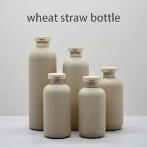 Matériel biodégradable dégradable bouteille de <span class=keywords><strong>paille</strong></span> de blé Lotion pour les mains et le corps Produits de soins de la peau Lotion pour le corps personnaliser - Product Image 2