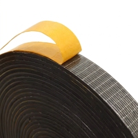 Bande d'étanchéité en mousse EPDM à cellules fermées, ignifuge, imperméable, antichoc, avec grille adhésive simple face pour la construction de murs extérieurs