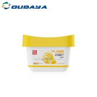 Vasos de plástico PP personalizados para helado, bote de yogurt con cuchara, 110ml