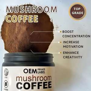 Private Label Mushroom Coffee Mushroom Blend with Arabica Coffee for Boost <b>Energy</b> Enhance Immunity Mushroom Coffee Oganic - Product Image 3