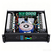 Amplificateur de puissance professionnel 4 canaux 4x600W 2U à montage en rack, 8 ohms, haute efficacité, stéréo classe D H pour système de sonorisation de scène, DJ, KTV