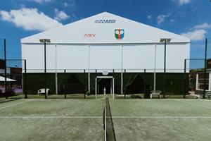 Carpa de aluminio extruido de alta calidad, personalizada por Axa Italy, para eventos deportivos - Product Image 2