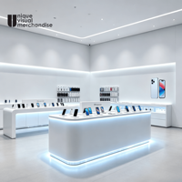 Comptoirs en verre pour téléphones portables : Parfaits pour l'affichage des téléphones mobiles