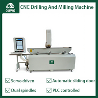 Machine de perçage et de fraisage CNC à commande servo OUWO 1800 mm pour le perçage de trous et la découpe de rainures dans les profilés en alliage d'aluminium