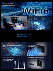 Bộ định tuyến Wifi 6 di động trong nhà 5G, <span class=keywords><strong>4</strong></span> cổng, <span class=keywords><strong>4</strong></span> ăng-ten, hỗ trợ <span class=keywords><strong>SIM</strong></span>, tốc độ 300Mbps, kết nối 4G - Product Image 5
