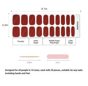 Autocollants pour ongles en gel nu semi-durci, 20 pièces, feuille d'or, ligne adhésive, style français, pour la manucure d'été, art chaud, <span class=keywords><strong>laser</strong></span> - Product Image 6
