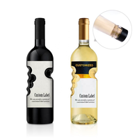 Bouteilles en verre cristal transparent en forme d'ange avec bouchon en liège, modèle 03101, couleur et logo personnalisés, pour vin, vodka, brandy - Vente en gros usine