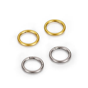 Elegantes pendientes de aro de moda de acero inoxidable 18K oro y plata PVD revestimiento parcialmente incrustado <span class=keywords><strong>diamante</strong></span> producto OEM - Product Image 3