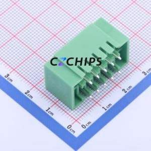 KF2EDGKVM-3.5-2*5P Plug-in Terminal Block Through hole,P=3.5mm Connector Board-to-Board / Socket Closed Screw Fixing 2x5P 3.5mm - Product Image 2