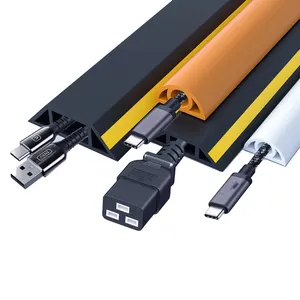 PVC soft trunking self-adhesive flame retardant arc floor cable trough with wear-resistant cable wiring raceway