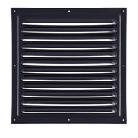 Grille de ventilation carrée en alliage d'aluminium pour mur extérieur, dissipation de chaleur, résistante au vent et à la pluie