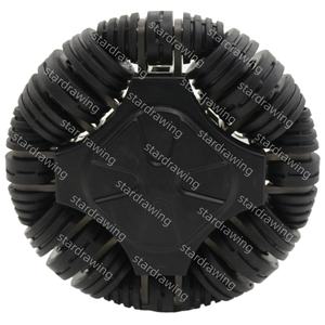 SS 8 pulgadas 200mm <span class=keywords><strong>Omni</strong></span> Robot rueda direccional para silla de ruedas eléctrica - Product Image 6