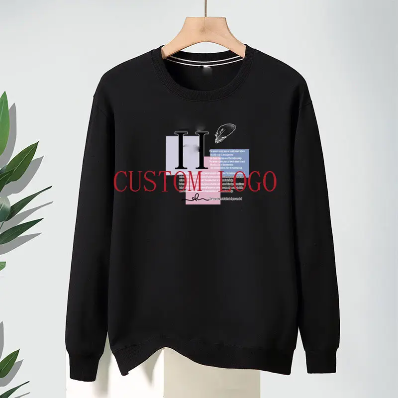 Sudaderas con capucha bordadas a la moda para hombre con patrón de impresión completa, sudaderas con capucha de estilo Unisex de gran tamaño, logotipo personalizado con estilo Hip Pop