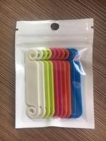 Étiquettes et porte-noms en TPU colorés et personnalisables, longueur 6,3 cm, 10 pièces/sac pour accessoires de câblage