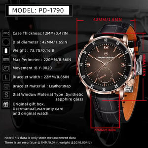En Stock 1 Pieza con Logotipo Personalizado, 50 Piezas Pagani Design 1790, Fabricante OEM ODM, Relojes de Pulsera Mecánicos Automáticos de Lujo para Hombre - Product Image 3