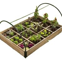 XWP025 grand lit de jardin extérieur avec revêtement en PVC sol de jardinière de légumes en bois de sapin pour la plantation de Pot de fleur de pépinière à la maison