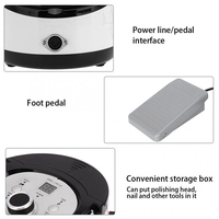Polisseuse à ongles électrique professionnelle, 35000rpm, perceuse à ongles électrique, exfoliante, rectifieuse électrique, perceuses 65W 0-35,000rpm EU