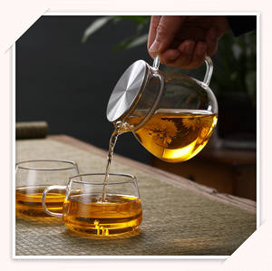 インフューザー付き500ML & 1000MLホウケイ酸ガラスティーポット高品質ガラスティーポットセット - Product Image 1