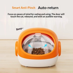 Distributeur automatique de croquettes pour <span class=keywords><strong>chat</strong></span> avec microchip anti-pincement et rebond automatique, verrouillage de sécurité enfant, double alimentation, enregistrement vocal personnalisé - Product Image 4