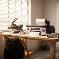 Impresora DTF YONGYUAN A3 L1800 con Cabezal de Impresión Epson de 330 mm, Máquina de Impresión Directa a Película de Escritorio, Sistema CMYKW, 1 Año de Garantía