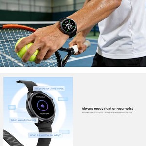 Montre connectée HAYLOU Solar Neo 2 41-43 mm ronde AMOLED avec GPS, suivi du rythme cardiaque et du sommeil, bracelet textile unisexe, boîtier en acier inoxydable - Product Image 4