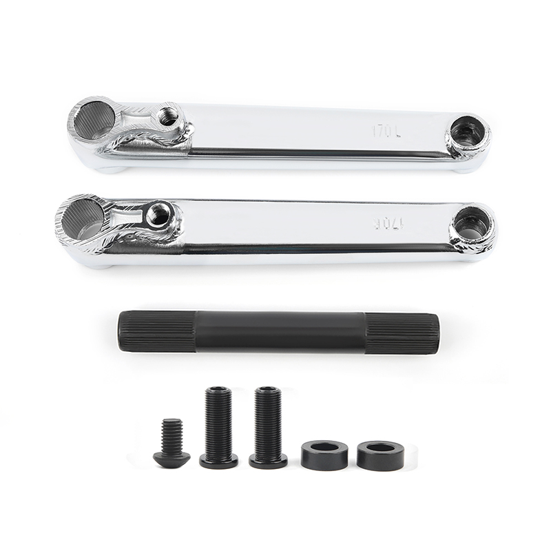 BMXクランク 170 メッキ POLSO-BC01-19mm-48-Splined-BMX