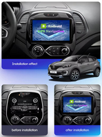 Android12 Car GPS Navi Head Unit pour Renault CapturCLIO Samsung QM3 2011-2016 Manuel AC