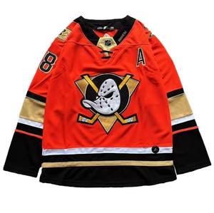 Jersey hoki es kustom pria wanita, pakaian kaus lengan panjang tim hoki es uniseks - Product Image 1