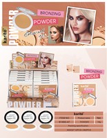 Poudre pressée lisse et imperméable de Style africain, contrôle de l'huile, cosmétiques privés, couleur foncée parfaite, cosmétique, gâteau en poudre pressé