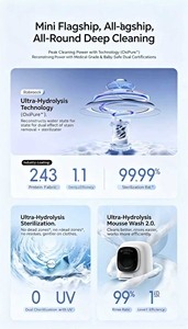 เครื่องซักผ้าอัตโนมัติ Roborock Mini Wash Dry รุ่นประหยัดพลังงาน ใช้ผงซักฟอกครั้งเดียว ใช้งานได้ 50 ครั้ง เหมาะสำหรับบ้านขนาดเล็ก Ultra-H - Product Image 3