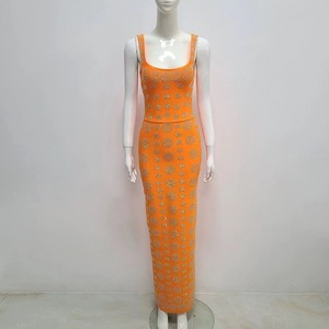 High Quality Women <strong>Sexy</strong> Rhinestone <strong>Sequins</strong> <strong>Bodycon</strong> Maxi <strong>Dress</strong> Fashion Celebrate Evening Party Birthday <strong>Dress</strong> Wholesale - Product Image 5