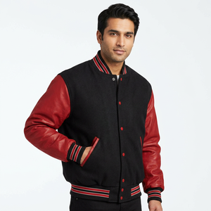 Best Quality Custom <b>Men's</b> Canvas Varsity Jackets Adult & Youth Baseball Letterman Jacket OEM Custom Clothing for <b>Men</b> - Product Image 1