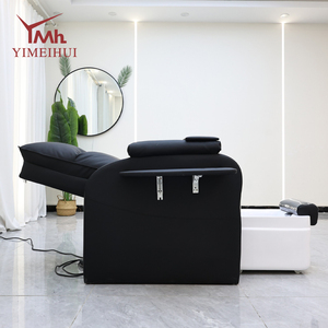 Sillón de Pedicura Eléctrico Reclinable Moderno <span class=keywords><strong>con</strong></span> Portavasos, Carga USB y Masaje para Manicura en Salones de Uñas - Product Image 4