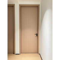 Porte de bureau double moderne insonorisée et étanche en WPC avec matériaux composites en bois PVC plastique pour salles de réunion