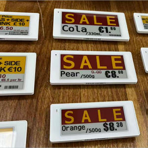 สินค้าใหม่ 2.4Ghz ป้ายราคาอิเล็กทรอนิกส์ E-Paper ESL สำหรับร้านขายของชำ ร้านขายยา โรงพยาบาล ขายส่ง - Product Image 1