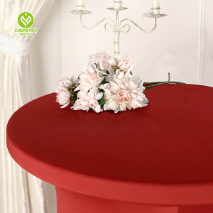 Vente chaude Housses de table modernes en tissu élastique spandex de 6 pieds, résistantes à l'huile et à l'eau, pour les fêtes à domicile, les cocktails en plein air - Product Image 6