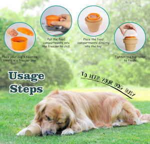 Agresif Chewers için çok fonksiyonlu interaktif köpek oyuncakları, yıkılmaz köpek oyuncakları dondurulmuş köpek bakımı dağıtıcı - Product Image 4