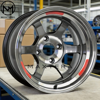Rines de Aleación Maxtera Forged Custom TE37 Estilo VPRO para Autos de Pasajeros BMW, Porsche, VW, Civic, 370Z, GT-R, Supra, Camaro, Corvette