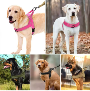 Arnés Táctico para Perro al por Mayor, de Nylon Reflectante, Chaleco Antitirones Ajustable con Correa para Pecho y Espalda, Ecológico para Caminar y Senderismo al Aire Libre - Product Image 3