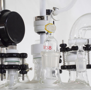 Bioréacteur chimique de laboratoire, cuve en verre à double enveloppe avec agitateur, capacités 5L, 10L, 20L, 50L, 100L, 200L - Product Image 2