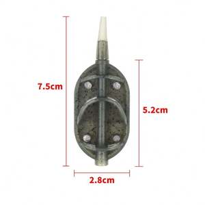 30g 40g 50g 60g Inline Méthode Plomb <span class=keywords><strong>Feeder</strong></span> Carp Fishing Tackle Carp Fishing Accessories - Product Image 2