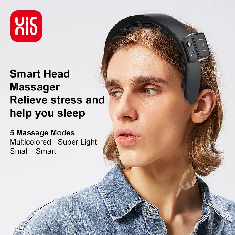 Hi5 H1 Factory Custom Smart Fashion Relief Prevention Headache Hair Loss Massage Headband Hair Band Massager with Bluetooth