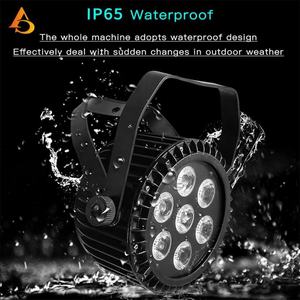 Luz LED Par Profesional para Escenarios Exteriores, Resistente al Agua, RGBWA, 7 Piezas * 18 W, 5 en 1 - Product Image 3