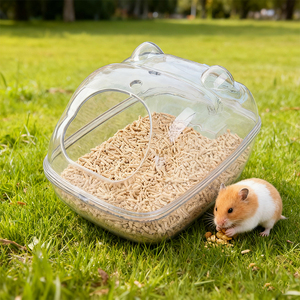 Baignoire pour petits animaux, boîte de bain de <span class=keywords><strong>sable</strong></span> pour hamster, salle de bain pour animaux avec <span class=keywords><strong>sable</strong></span> de bain et accessoires de pelle, souris, hérisson, lemming, gerbilles - Product Image 5