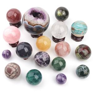 Boule de cristal Labradorite violet de guérison, 40mm, 200mm, sphère ronde naturelle, claire, sphère magique - Product Image 2