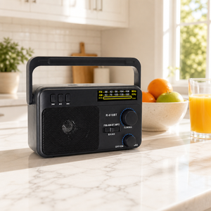 <span class=keywords><strong>Radio</strong></span> Portátil Clásica AM/FM de 2 Bandas con Bluetooth, Reproductor de Música, USB, Tarjeta TF, Molde Privado, Recargable, Certificación CE, Venta al por Mayor de Fábrica OEM/ODM - Product Image 4