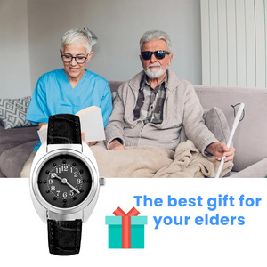2024 Reloj Braille táctil de Venta caliente para personas ciegas o ancianos esfera negra de baja visión (para hombre) - Product Image 6